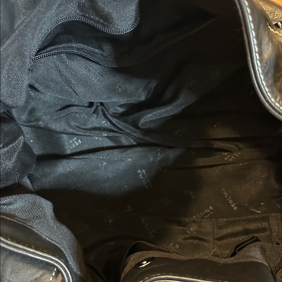 Women’s Perlina Elegant Italian Black Leather Bow Handbag - Picture 6 of 7